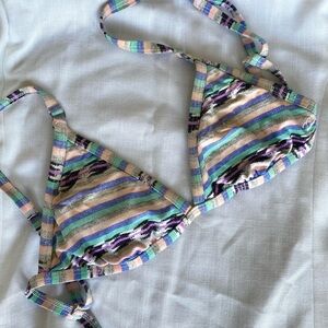Billabong Multicolor Striped Bikini top